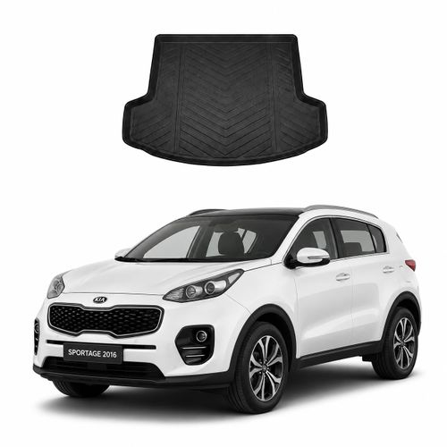 Car Trunk Mat for KIA Sportage 2016-2022 – Waterproof Rubber Cargo Liner – Heavy-Duty Boot Floor Protector