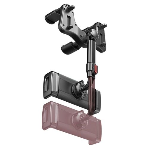 C196 Car Rearview Mirror Phone Holder 360 Degrees Rotating ABS Cellphone Bracket