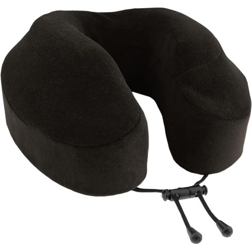 Evolution Classic 100% Memory Foam Travel Neck Pillow for Airplanes and Travel, 360-Degree Support Backed by Sleep Science, Midnight