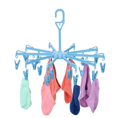 Foldable underwear and sock drying rack