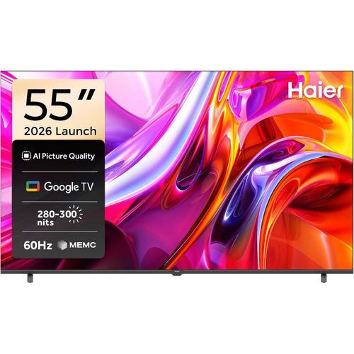 55 Inch 4K UHD Smart Google TV, 60Hz Refresh Rate, HDR10/HLG, Dolby Digital Decoding, dbx-tv Sound Effect, WiFi Bluetooth 5.1, Netflix/YouTube, Egypt Version - H55K85GUX