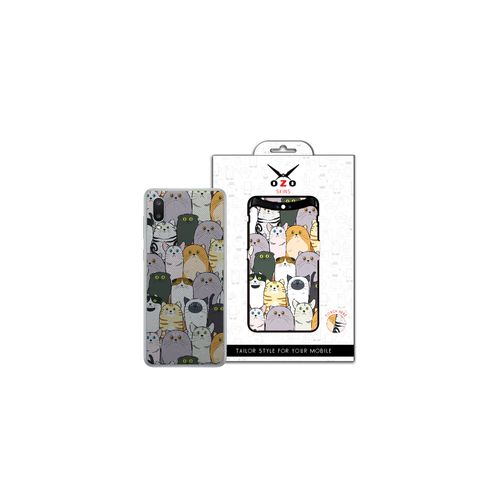 Transparent Kinds Of Cats (SV505KOP) (Not For Black Phone) For Samsung Galaxy A02