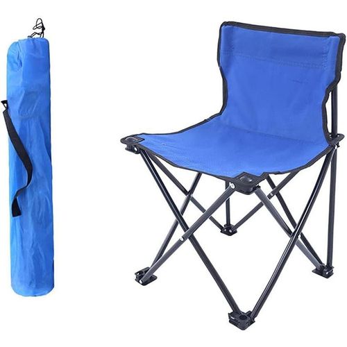 Foldable Outdoor Camping Chair with Side Pocket & Carry Bag – Portable Beach and Fishing Chair