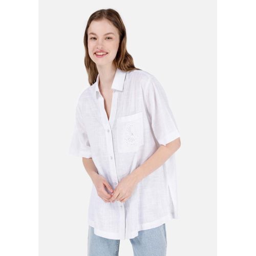 Women Short Sleeve Shirt White