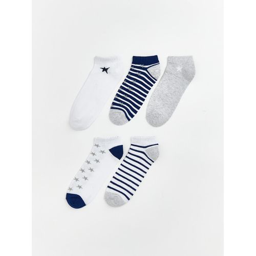 Patterned Boy's Trainer Socks 5 Pack