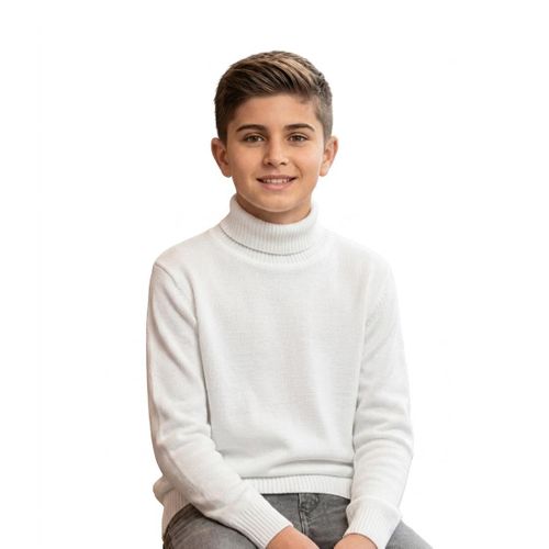 Boys' Essential Soft Knit Turtleneck Pullover - Warm & Comfortable Layering Sweater