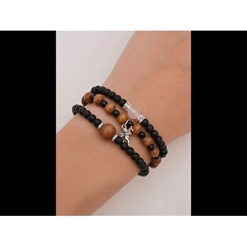 Celestial Harmony – 3-Piece Beaded Bracelet Set -Bracelet Set Unisex