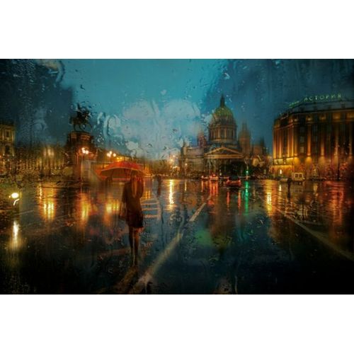 Tableau Banner Fabric Print High-quality Landscape & Nature 80 Cm X 80 Cm