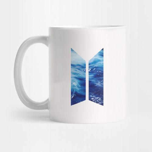 BTS LOGO SEA Mug - White