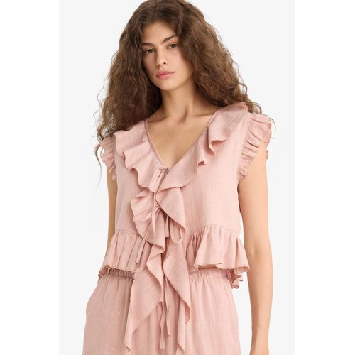 Regular Fit Short Sleeve Blouse