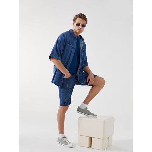 Slim Fit Men's Denim Shorts