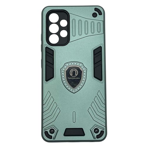 Heavy Duty Dual Layer Shockproof Cover Matte Back Hard Cover for Samsung Galaxy A32 - Green