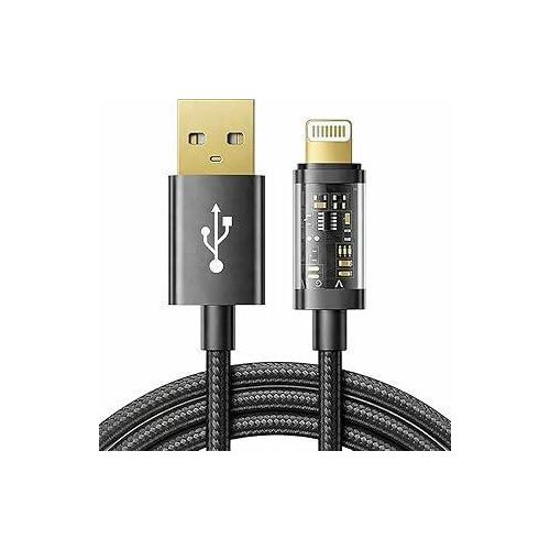 Joyroom S-A12 Interstellar Series 30W Fast Charging Cable Type-C to Lightning Data & Power Cable 1.2 Meter Durable Flexible Design - Black