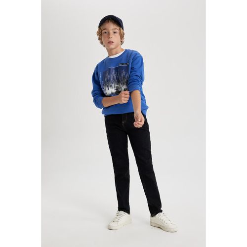 Boy Straight Fit Trousers - D.Blue