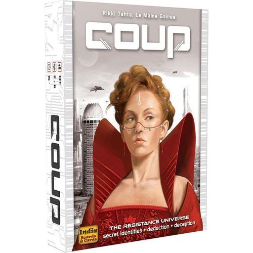 Coup Card Game by Indie Boards & Cards – Fast Bluffing and Social Deduction Strategy Game with Hidden Roles, Deception, and Player Interaction – Quick 15-Minute Gameplay for 2–6 Players – Perfect for Adults, Teens, and Family Game Nights