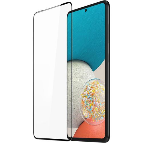 شاشة حماية من الزجاج المقوى بدرجة صلابة 9H مع طبقة من زجاج الألومينا متوسط الحجم بصمغ كامل ووضوح عالي الدقة HD لموبايل سامسونج A53 5G وA52 5G G وA52S 5G من دوكس دوكيز، لون أسود (عبوة من قطعة واحدة)