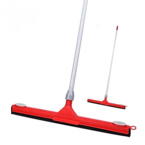 Plastic and EVA Floor Squeegee with Metal Handle, Double Edge and Clip Design