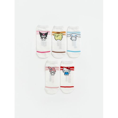Hello Kitty Licensed Girl's Trainer Socks 5 Pack
