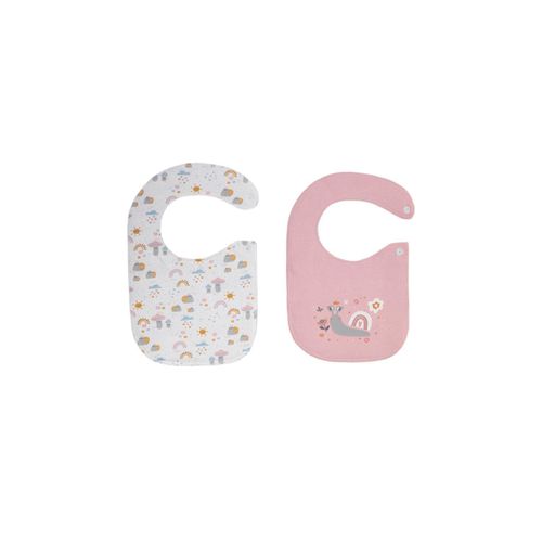 Baby Girl Cotton Bib Set