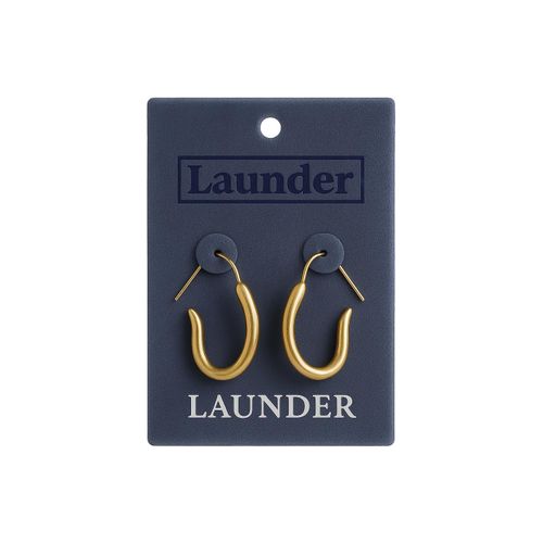 Gold-Tone U-Shaped Hoop Earrings for Women
