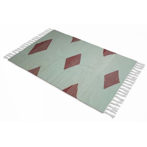 handmad wool rug-size2x1m-gray