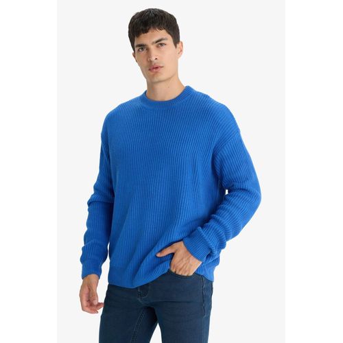 Oversize Fit Crew Neck Knitwear Pullover