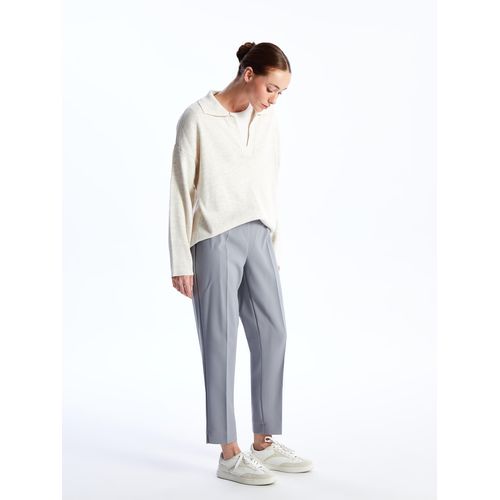 بنطلون نسائي بمقاس عادي وحزام مطاطي