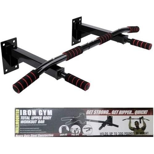 Wall-mounted training bars for pull-up exercises