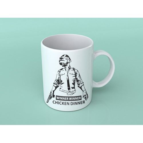 Pubg Porcelain Mug - Black/White