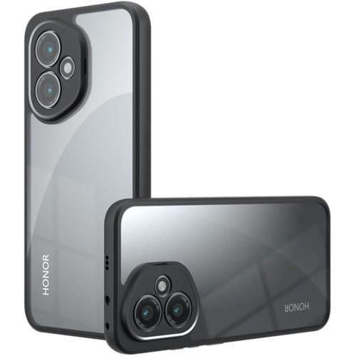 Honor 400 Clear Cover - Full Protection Case with Shock and Drop Protection and Camera Protection - Transparent with Black Frame
