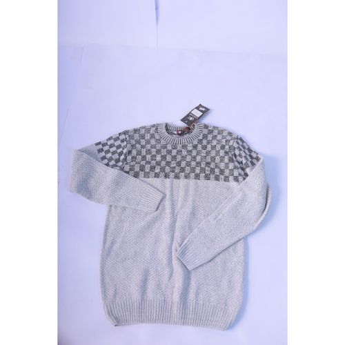 Mens winter sweater-gray-XL