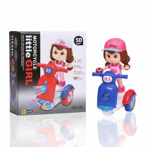 Little Girl Scooter Lantern