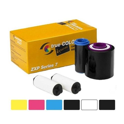 ZXP7 Color Ribbon 1/2 Panel YMCKO (Prints 1250 Images)