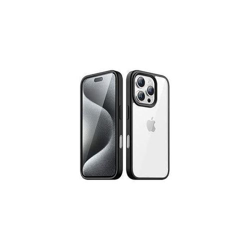 Slim Hard PC & Soft Silicone Shockproof Anti-Yellowing Case Compatible with iPhone 16 PROBlack