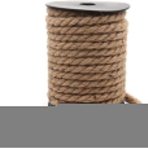 Natural Jute Twine,Heavy Duty Jute String Rope Roll for DIY Christmas Packaging Arts Crafts Garden Cat Scratcher 10mm Thick 33 Feet Long