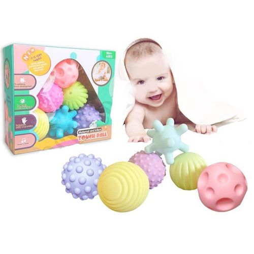 6 Sensory Soft Balls with Sounds for Babies To Improve Brain Ability