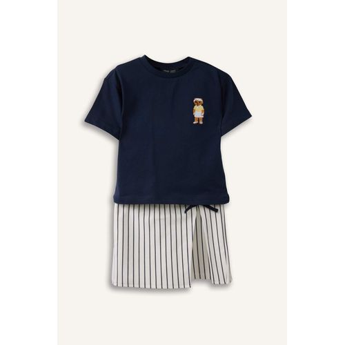 2 piece Regular Fit Crew Neck Animal Set