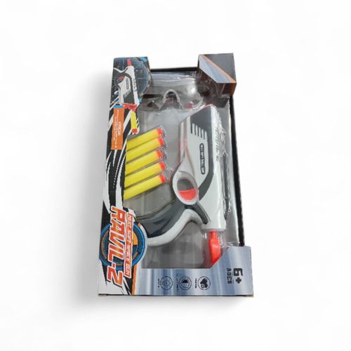 RAVIL-Z Soft Dart Space Gun Toy - Modern Blaster with Foam Darts - High-Speed Action (Ages 6+)