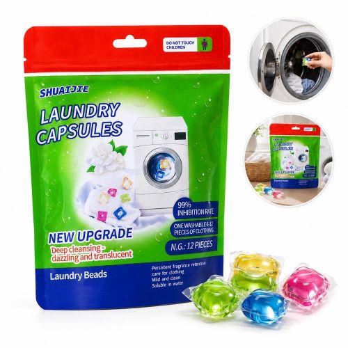 Laundry Detergent Pods for Automatic Washing Machines 12 Washes - 10-8