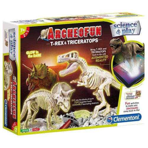 Science & Play 2 in 1 Archieufen T-Rex and Triceratops - 61245