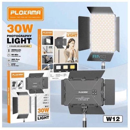 W12 30W Ring Light for Photography and Live Streaming with Remote Control