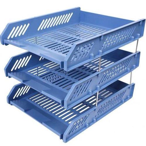 Chenguang 3 Layers Plastic File Tray Plate Office Desk Organizer Literature Magazine Book Paper Document Folder A4 - No:ADM945B