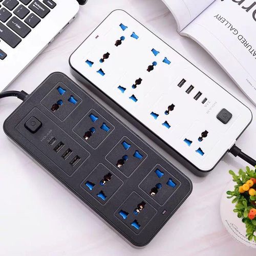 Multi Outlet Power Strip with USB Ports A power distributor and charging hub for home and office use a smart child-safe multi outlet strip.