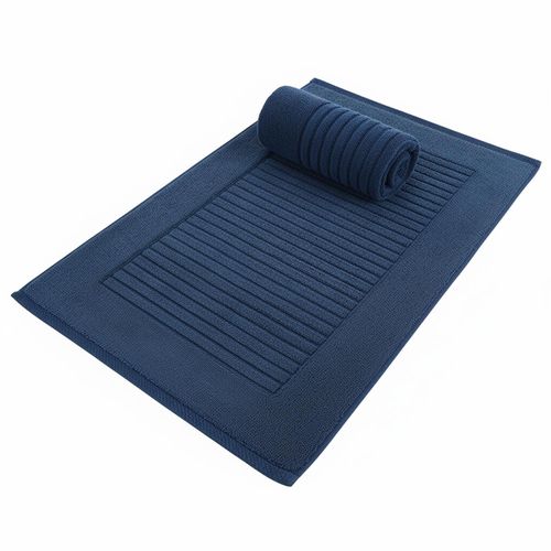 Thick Terry Bath Mat Floor Towel- 100% Cotton – Set of 1 Piece Everyday Comfort for Your Feet Soft Touch, Strong Absorption & Elegant Look - 50 * 70 cm -Turkish Edition (1000 GSM)