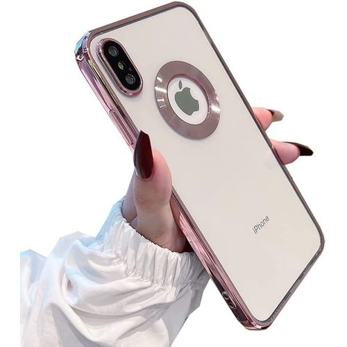 For IPhone XS Case With Camera Lens Protector, Logo View For Women Men, Soft S For IPhone XS Clear Ultrathlim Phone Casesin Back Cover (XS RoMsegold)
