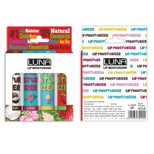 Lip Moisturizer Set 4 pcs