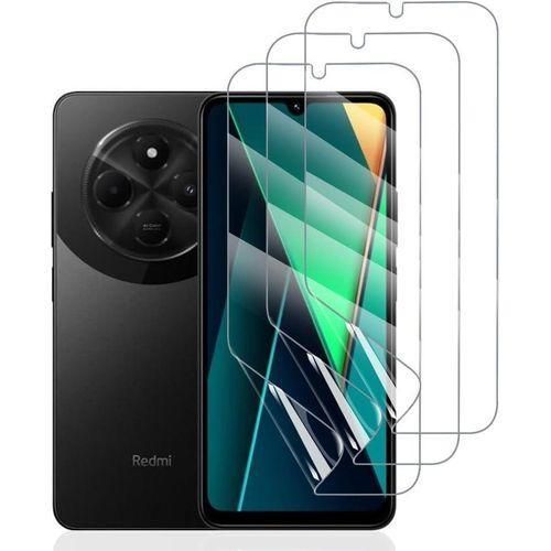 Hydrogel Protective Film for Xiaomi Redmi 14C, 3 Pieces HD Transparent Soft TPU Screen Protectors (Not Tempered Glass)