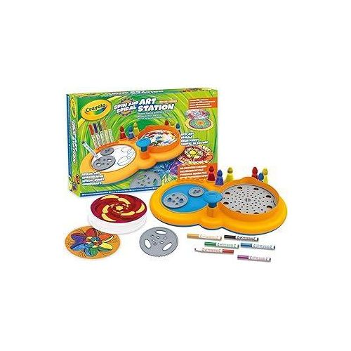 Crayola - Super set Tourette and Crea Deluxe for creating Mandala and Coloured Swirls with Coloured Markers and Inks, Creative Activity and Gift for 6 Year Old Children, Multicoloured