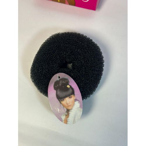 1PC Hair Donut Bun Maker For Dark Hair X largemay vary color 1PC