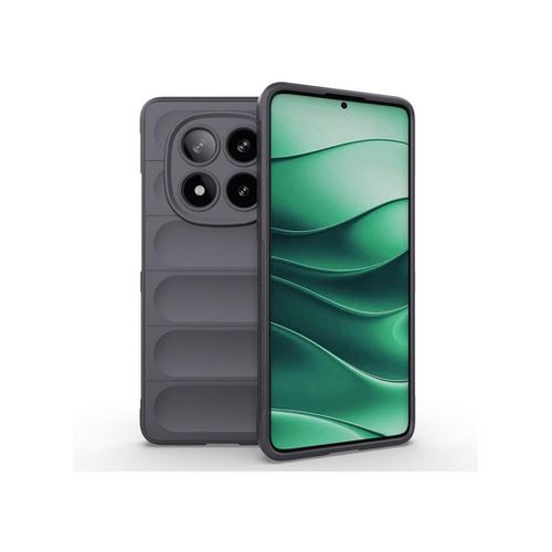 Premium Protection Back Silicone Case Compatible with Xiaomi Redmi note 14 Pro Plus 5G Magic Shield Shockproof Case with Camera Protection (Dark Grey)